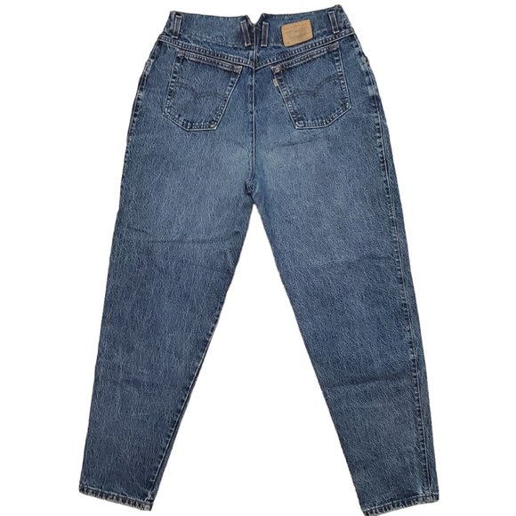 Vtg 80s USA Levis 921 S 18 (31x31 14" High Rise) Mom Tapered *Hemmed* Jeans A14 - Picture 2 of 11